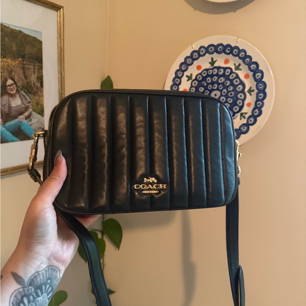 Coach Quilted Black Crossbody Bag